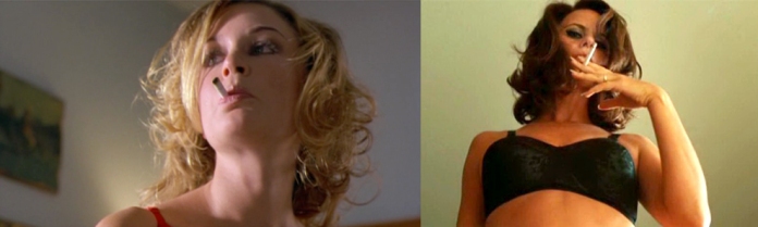 Left: Catwoman Widow. Right: Mrs. Samsky from A Serious Man.